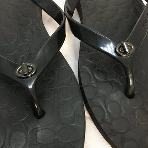 Coach Black Sandals